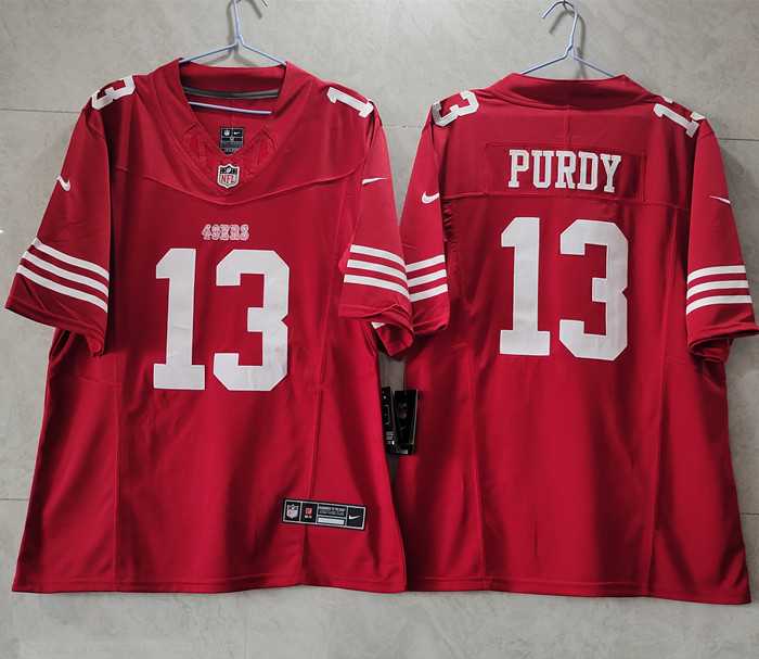 Men%27s San Francisco 49ers #13 Brock Purdy Red 2023 F.U.S.E. Vapor Untouchable Limited Stitched Football Jersey